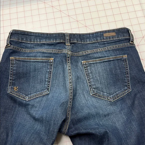KUT FROM THE KLOTH "Reese" Ankle Straight Whisker/Fade 5 Pocket Weekend Jeans 8 - Picture 7 of 16